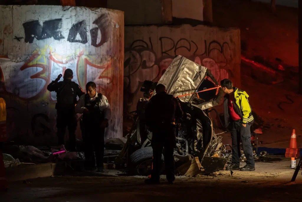 Fuerte accidente en Tijuana 
