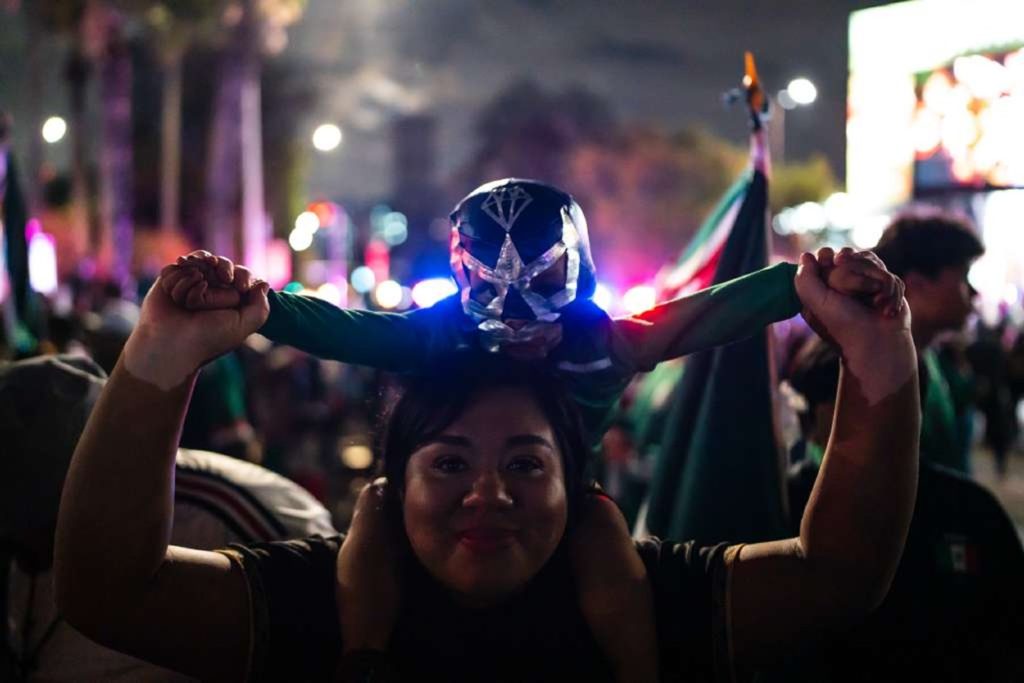 Abarrotan la Glorieta Cuauhtémoc en Tijuana tras triunfo de México en el Mundial 2026