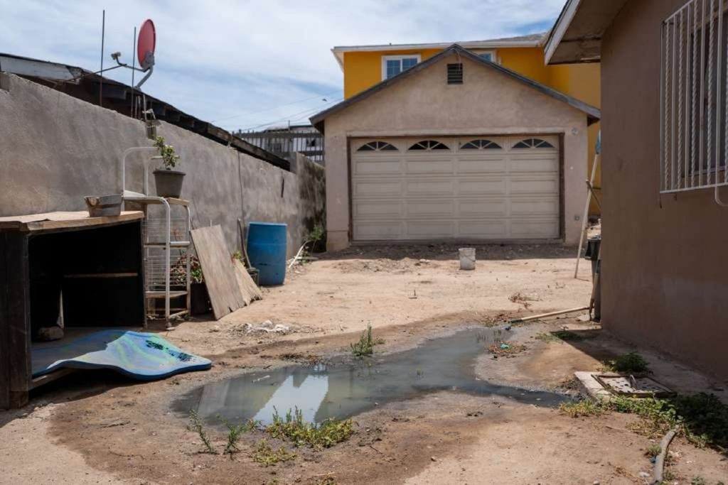 Casas afectadas por viaducto