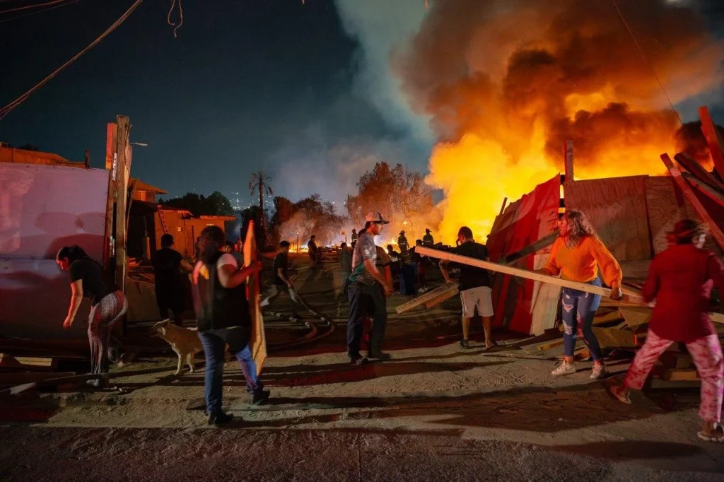 Incendio en Tarimera 