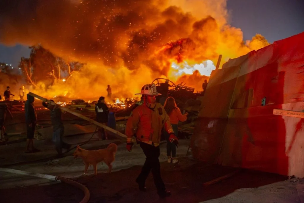 Tarimera incendiada 