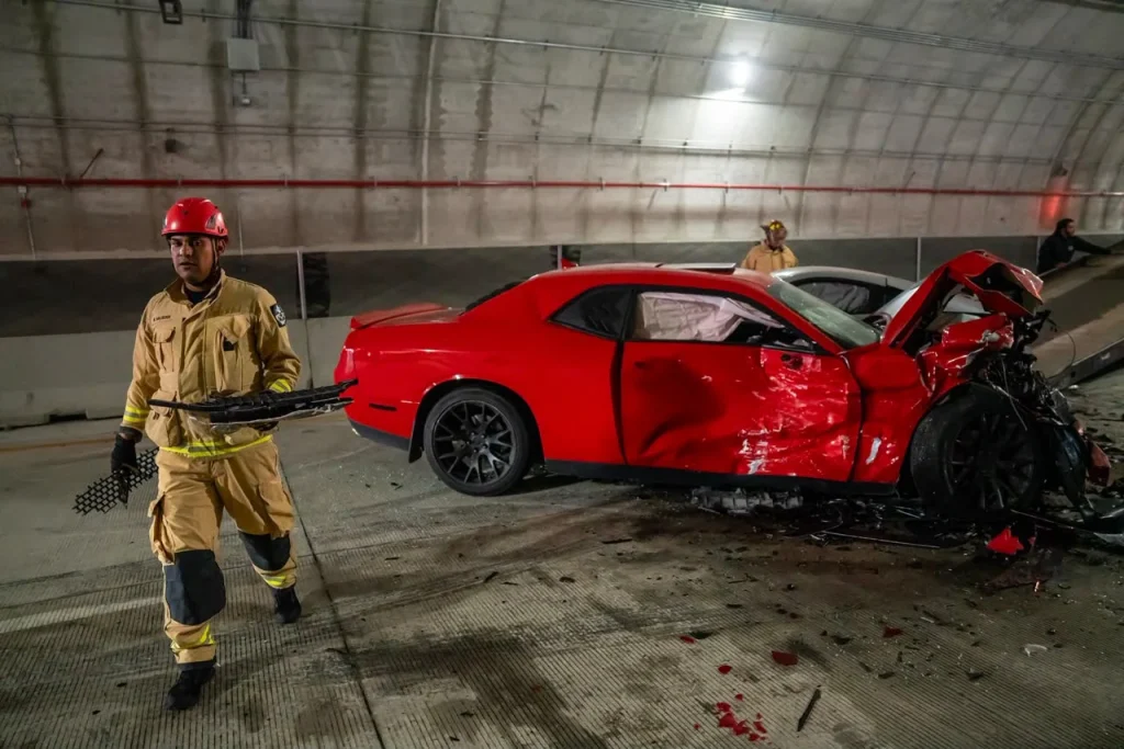 Choque múltiple en el Viaducto Elevado de Tijuana provoca caos vial y deja un lesionado