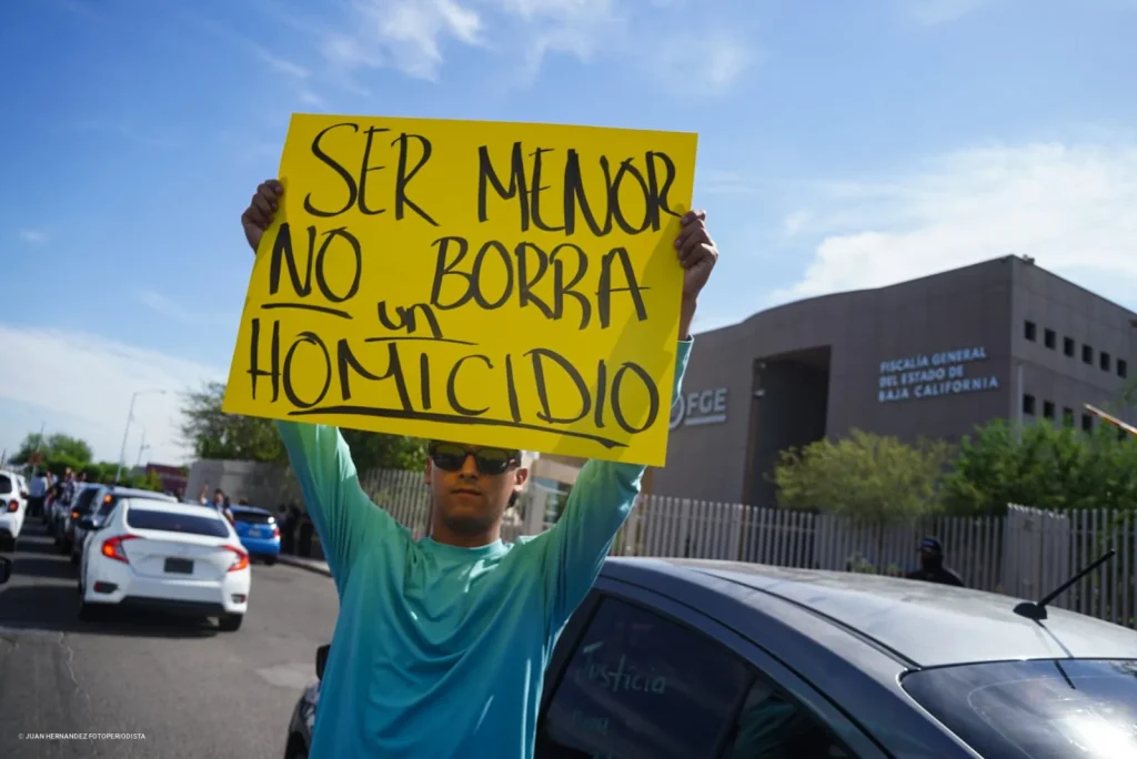 Conductores de plataformas exigen justicia por homicidio de Flaviano López en Mexicali; piden botones de pánico
