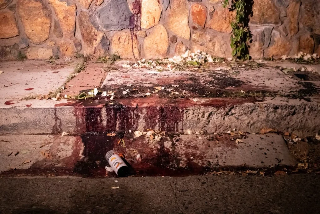 Escena del crimen en Tecate 