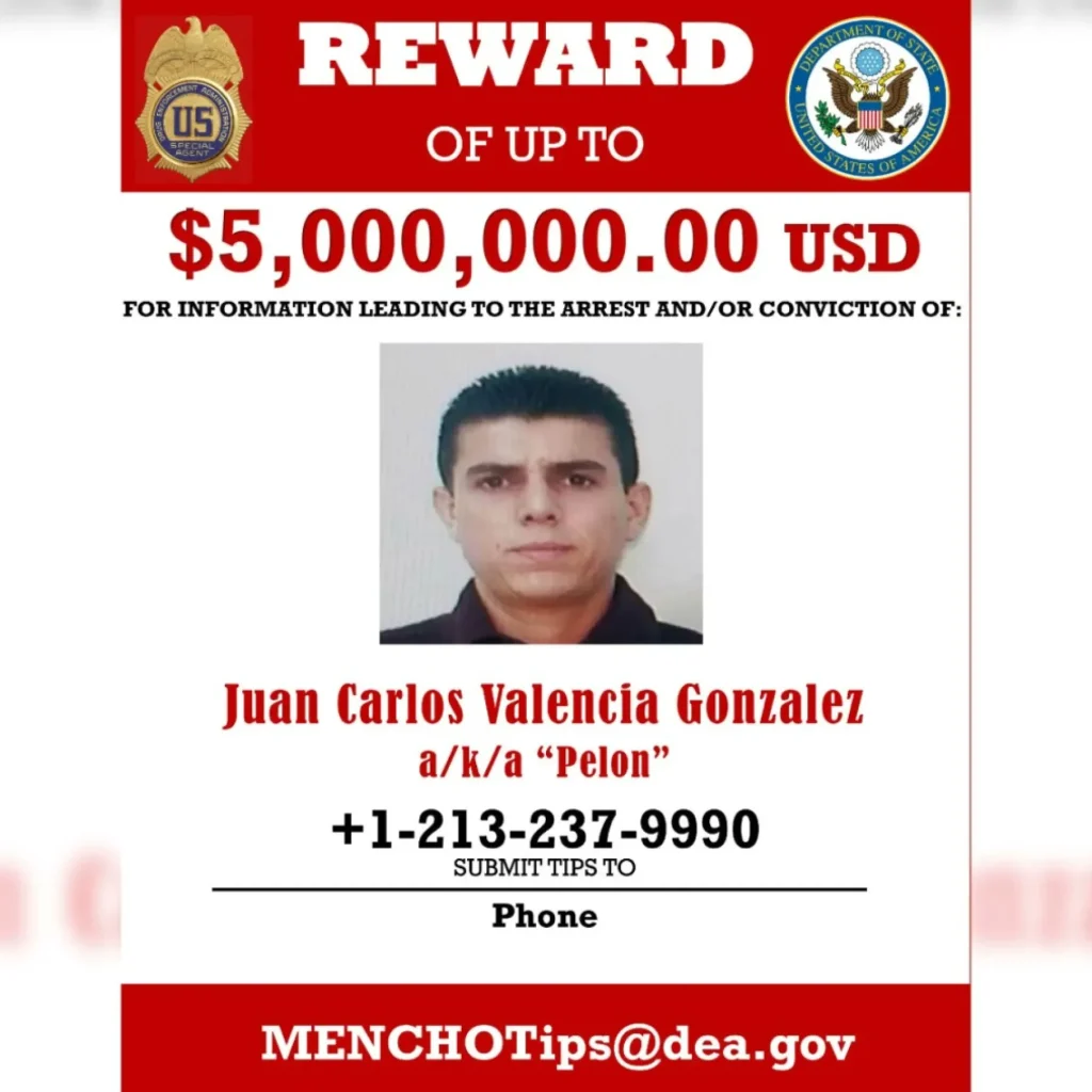 EE. UU. ofrece $102 MDD por líderes del CJNG