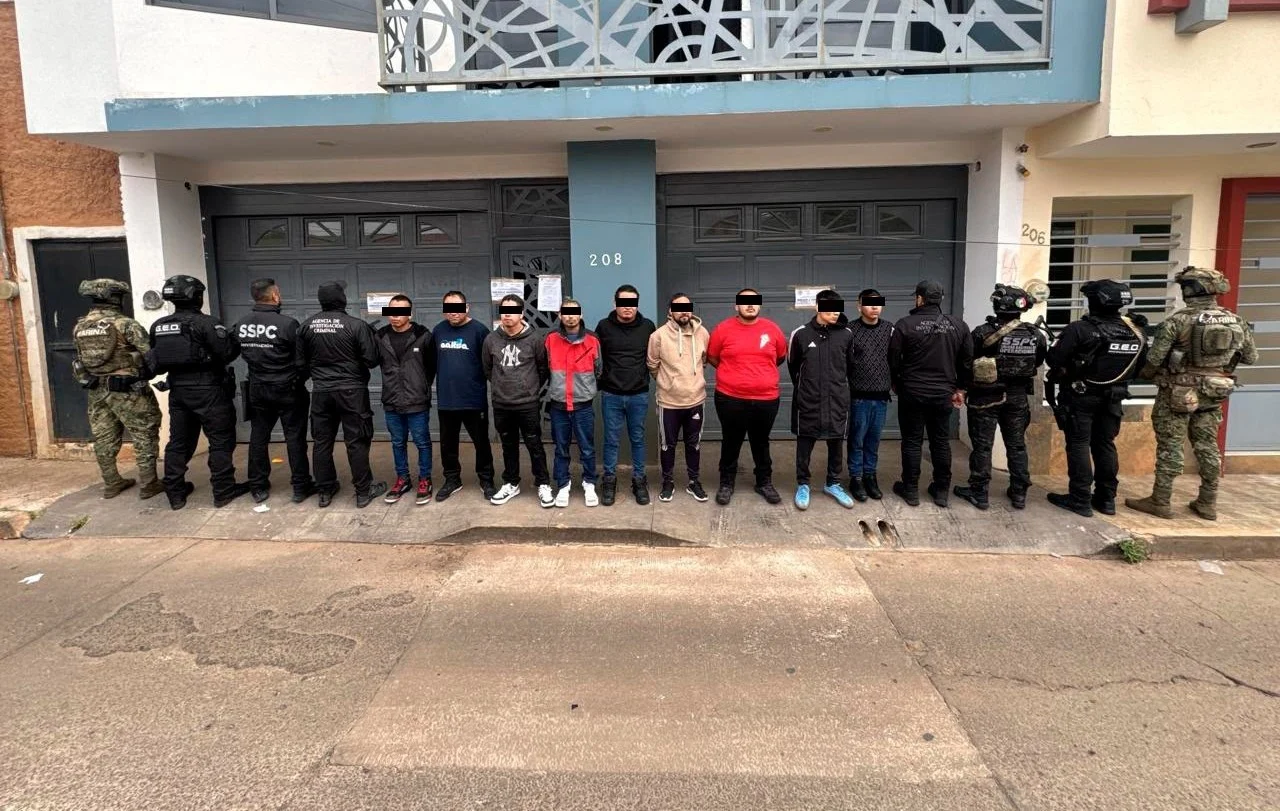 Operativo federal simultáneo deja 20 presuntos integrantes del CJNG detenidos en tres estados