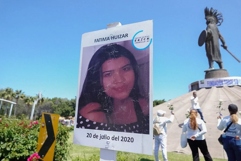 Exigen justicia familias de personas desaparecidas en la glorieta Cuauhtémoc de Tijuana