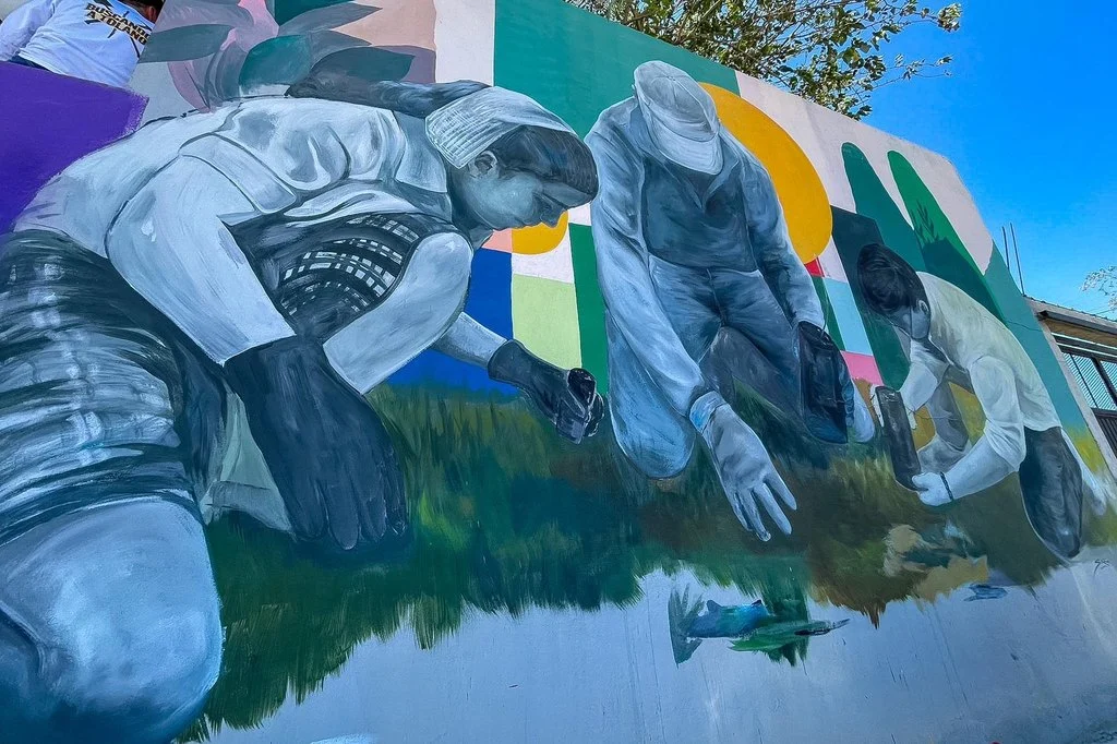 Inauguran mural en memoria de desaparecidos en predio La Gallera