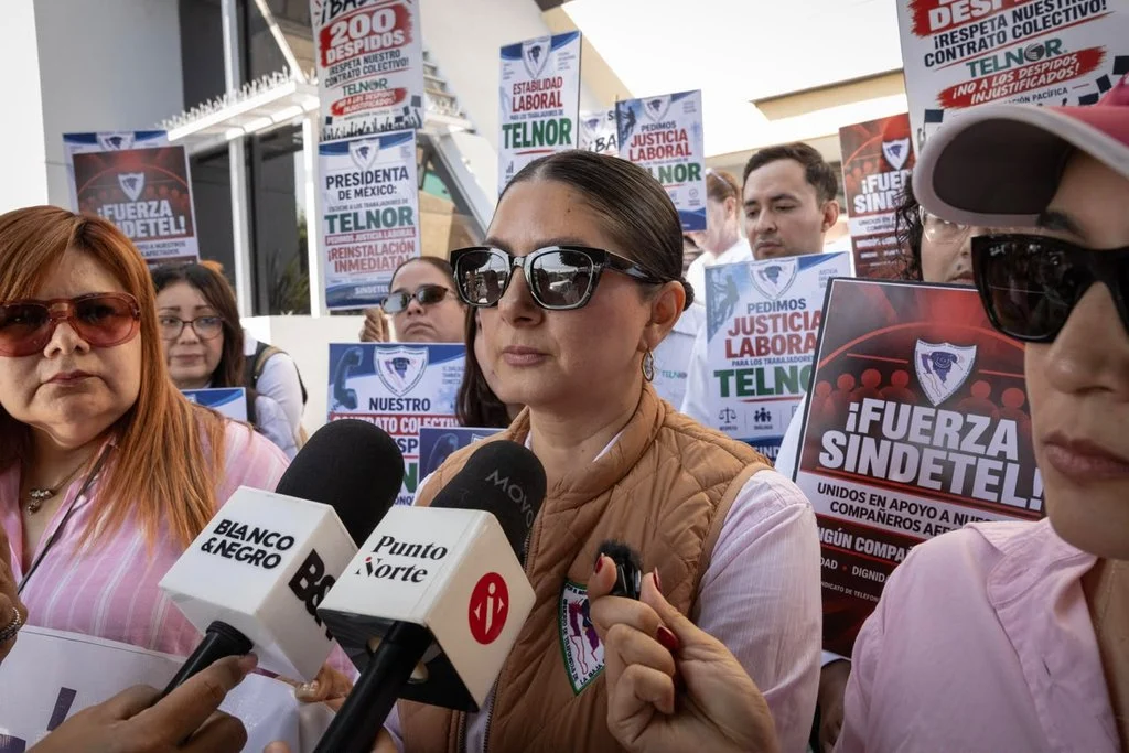 Exigen reinstalación 185 trabajadores despedidos de TELNOR en Tijuana ante inminente huelga