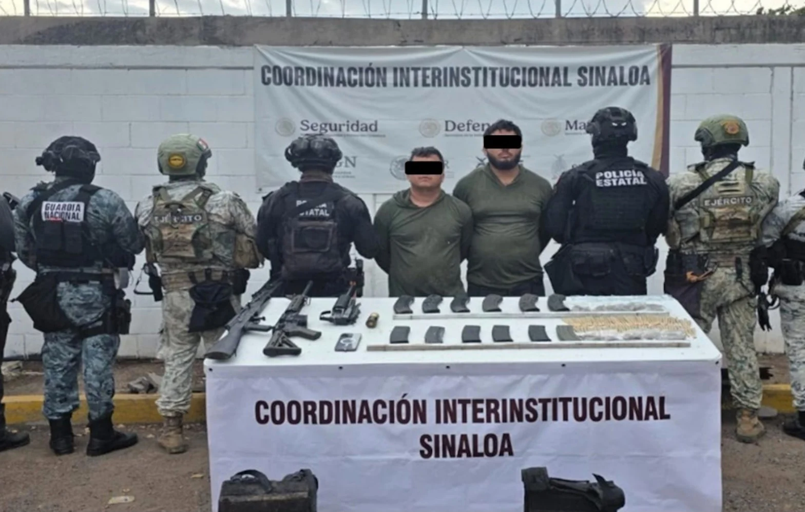 Detienen en Sinaloa a dos presuntos implicados en secuestro de mineros