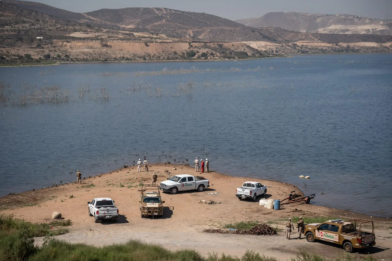 Detectan fuga de hidrocarburo en presa Abelardo L. Rodríguez de Tijuana