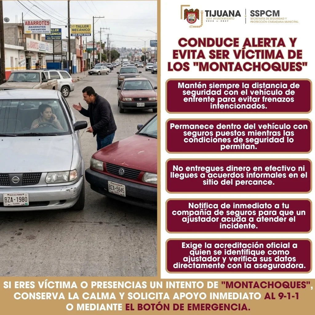 Caen 12 presuntos “montachoques” en Tijuana