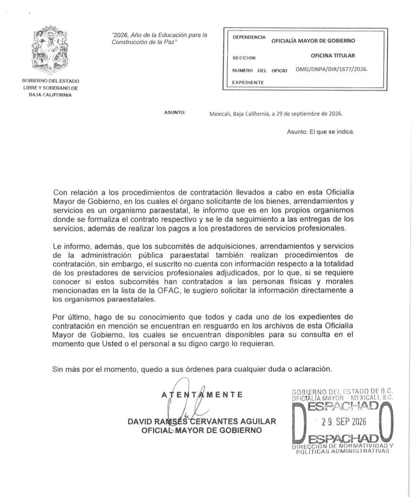 Ordena Marina del Pilar revisión de todo contrato de gobierno