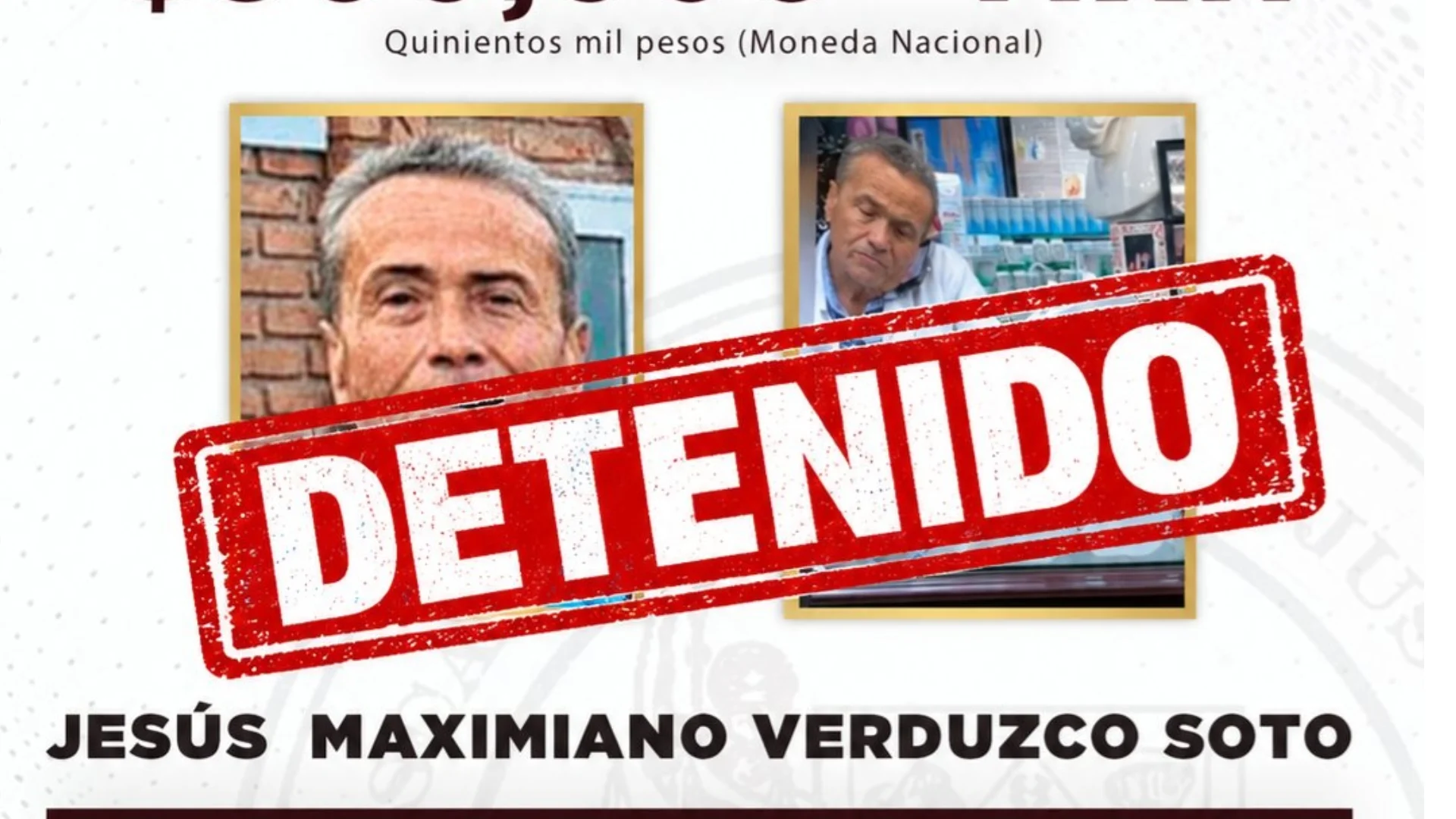 Detienen en Hermosillo a Maximiano ‘N’, señalado por muerte de ocho pacientes tras aplicación de sueros