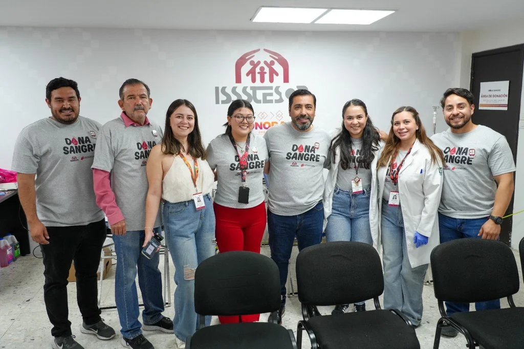 Isssteson realiza jornada de donación altruista de sangre en Hermosillo: una aportación salva hasta 4 vidas