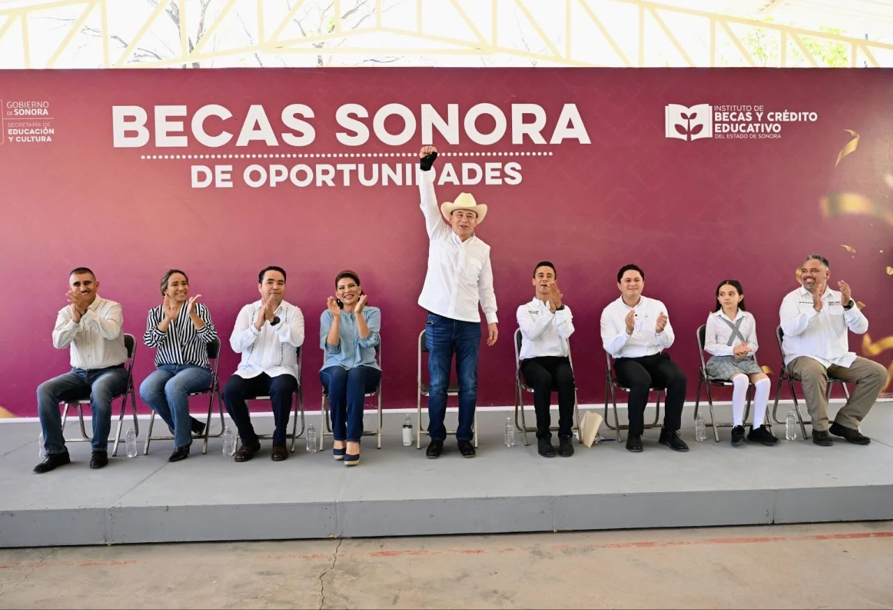 Disminuye 13% la deserción escolar en Sonora tras entrega de más de 600 mil becas