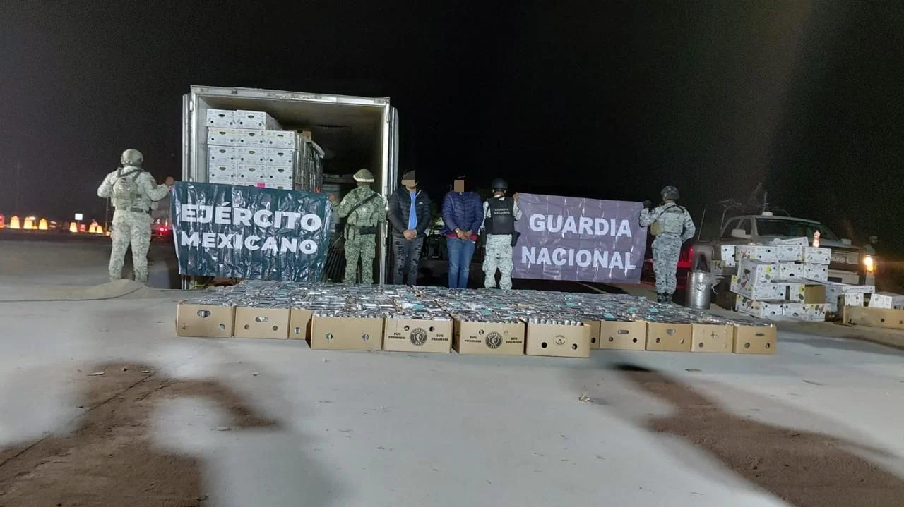 Interceptan en la frontera casi 2 toneladas de cocaína bajo estrategia de Durazo