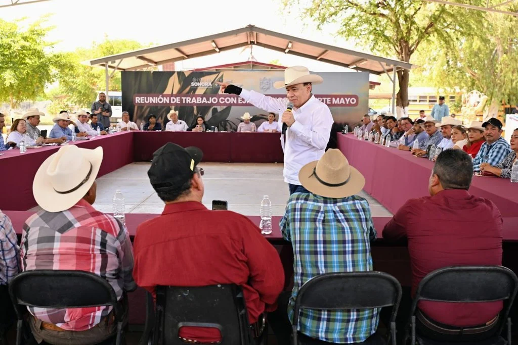 Garantizan agua para el campo en el Fuerte Mayo tras acuerdo entre ejidatarios, Sonora y Conagua
