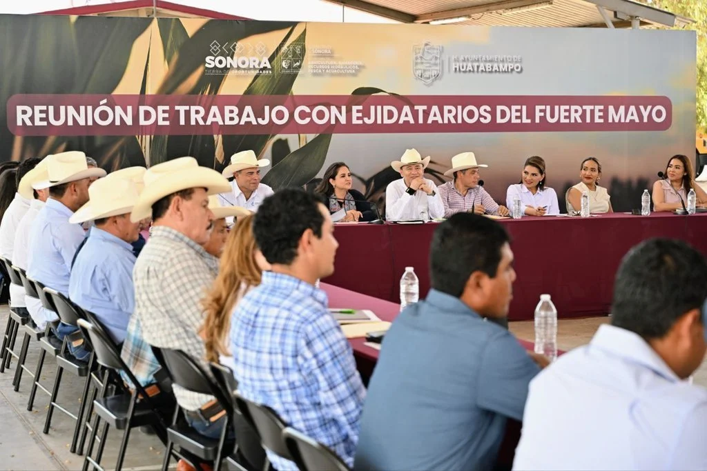 Garantizan agua para el campo en el Fuerte Mayo tras acuerdo entre ejidatarios, Sonora y Conagua