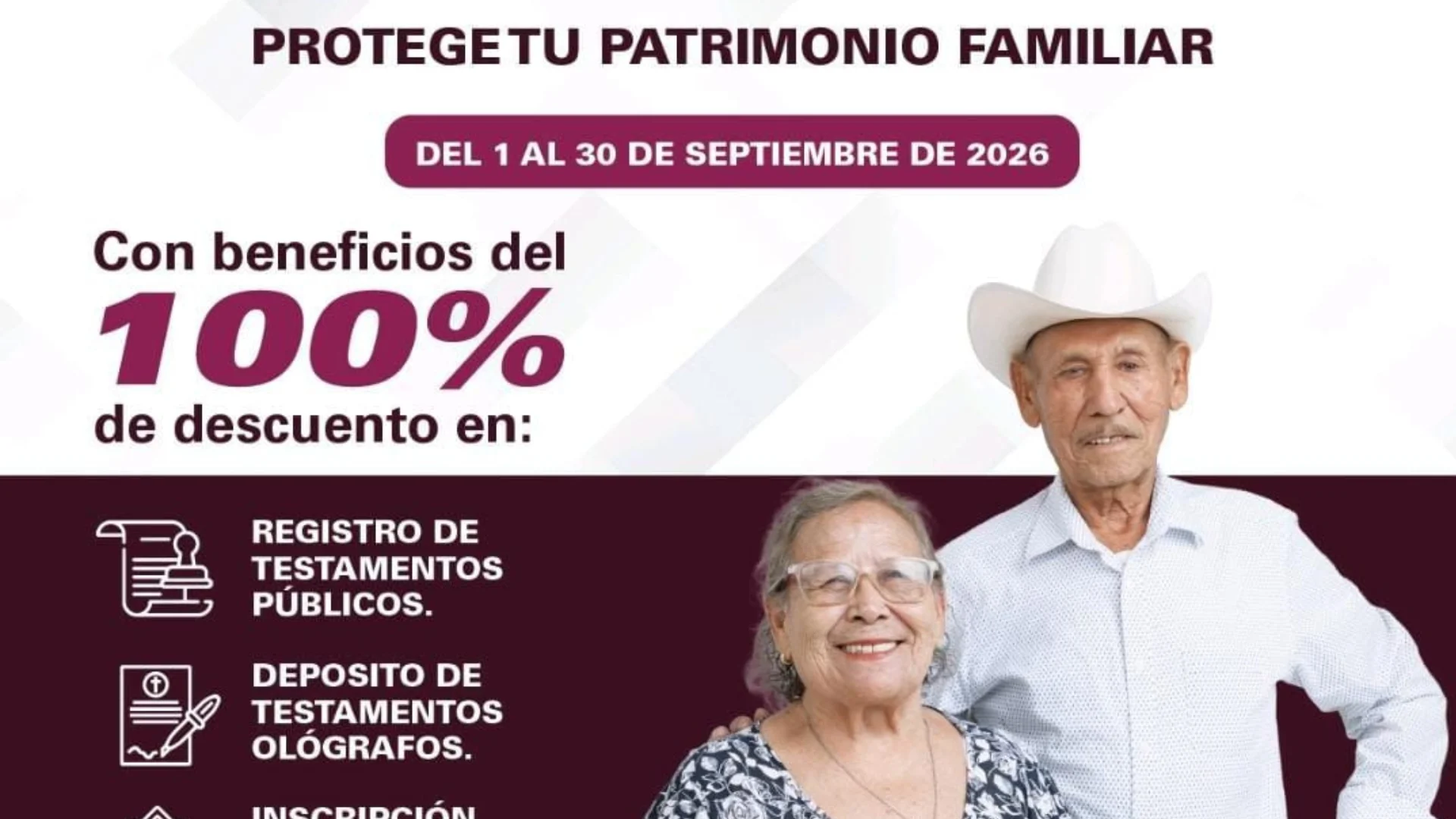 Mes del Testamento en Sonora: Condonan 100% de derechos registrales y notariales en septiembre