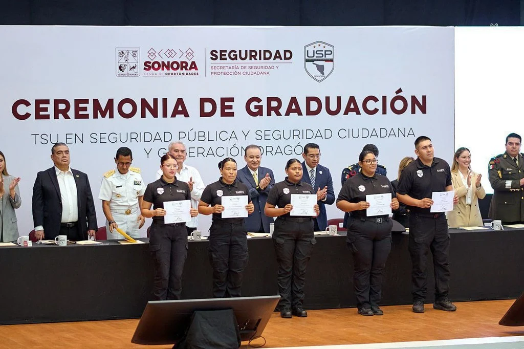 Duplican estado de fuerza en Sonora: se gradúan 271 agentes de la Policía Estatal