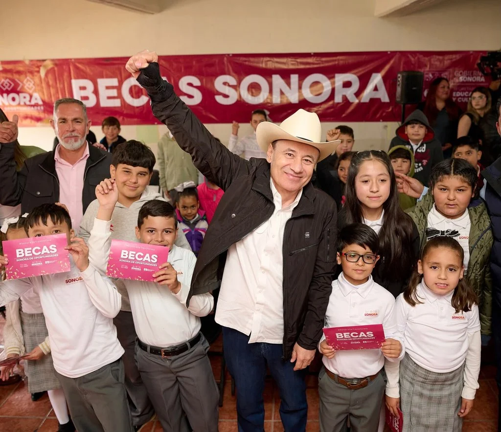 Sonora alcanza cifra récord en educación con más de 736 mil becas entregadas en cinco años de Durazo