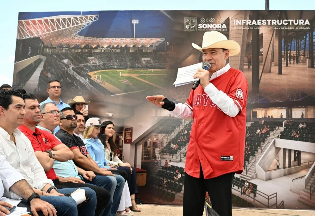 Durazo avanza modernización del Estadio Ciclón Echeverría; Mayos inauguran el 30 de octubre
