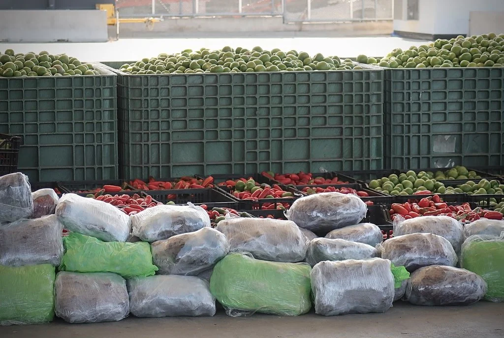 Decomisan más de 724 kilos de metanfetamina ocultos en cargamento de verduras