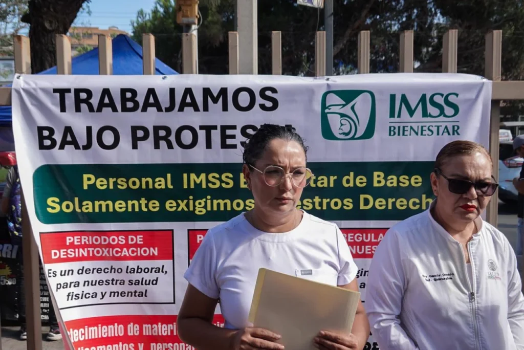 Personal del Hospital General de Tijuana protesta por crisis de insumos y fallas operativas