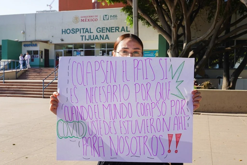 Personal del Hospital General de Tijuana protesta por crisis de insumos y fallas operativas