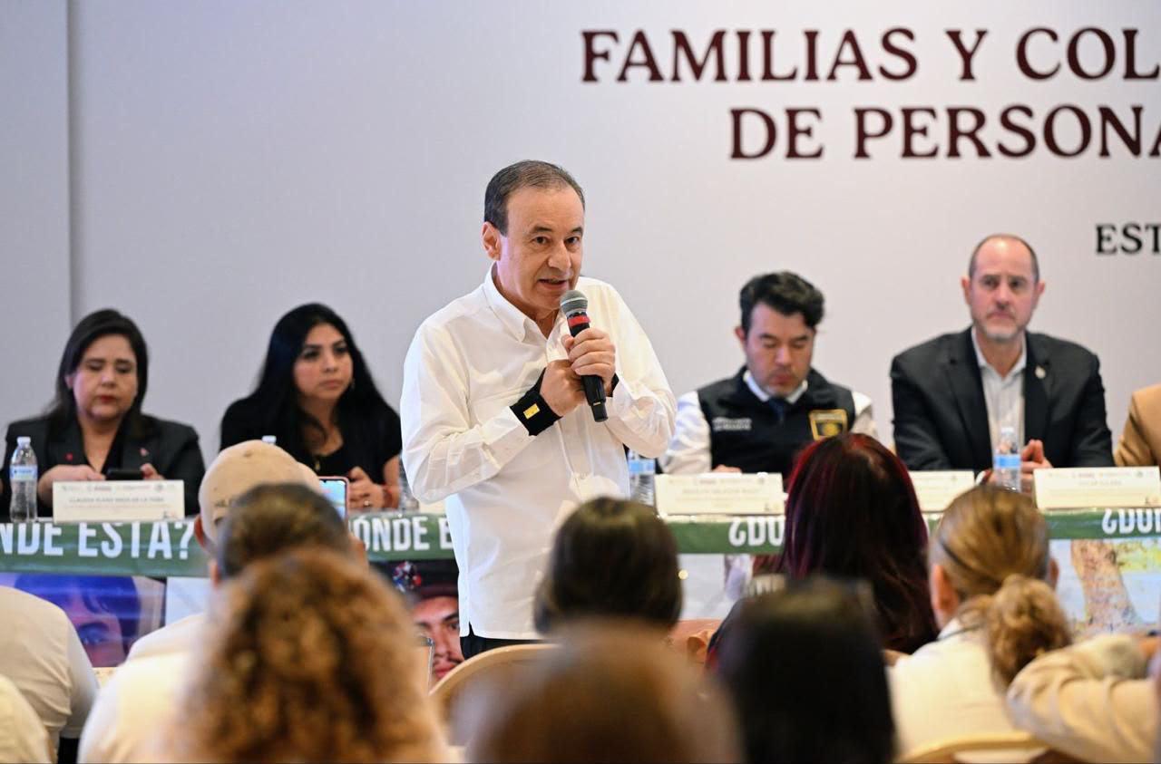 Durazo respalda a familias buscadoras en Sonora y refuerza coordinación con el Gobierno federal